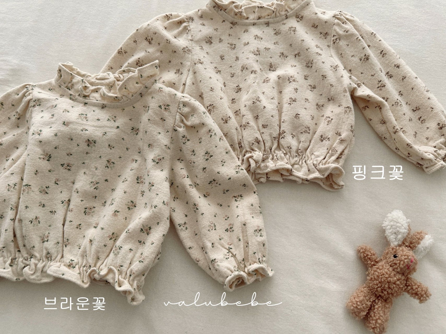 valubebe nelly flower frill blouse (70-110cm)