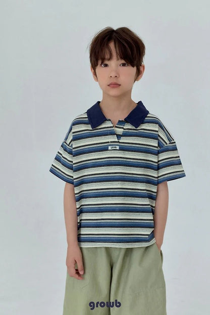 Growb Track Collar Tee (90-155cm)
