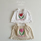 aosta Linen tulip blouse (70-110cm)