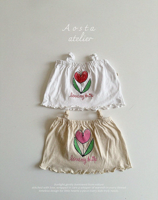 aosta Linen tulip blouse (70-110cm)