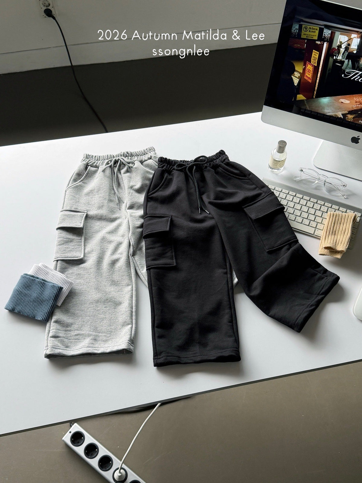 matilda&lee cotton cargo pants (85-165cm)