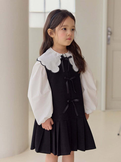 DAILYBEBE ribbon bon one-piece (75-145cm)