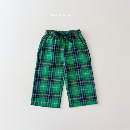 Dailybebe merry check pants (75-140cm)