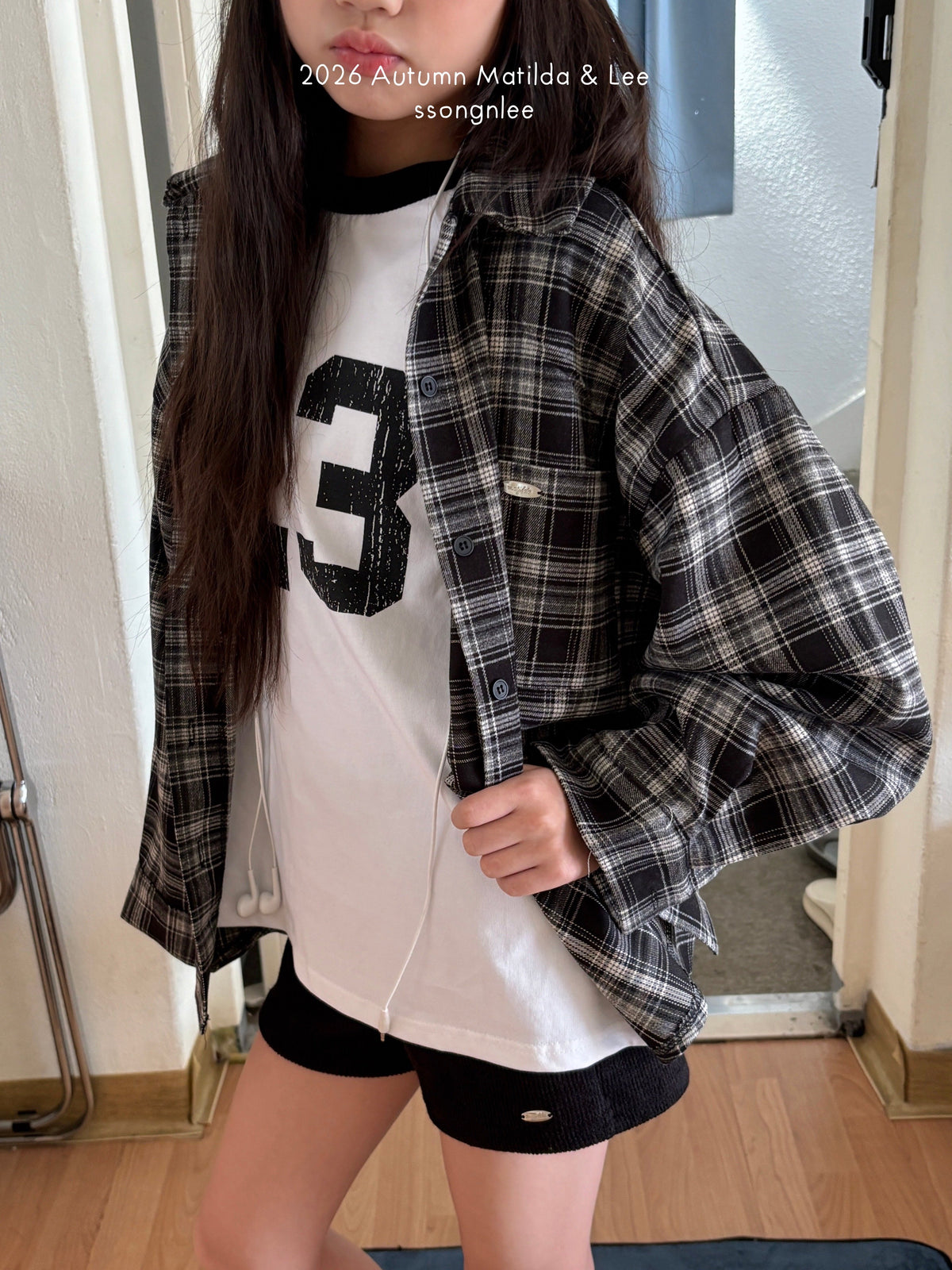 matilda&lee about check shirt (85-165cm)