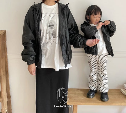 lovin scarf dog tee (kids&adult)