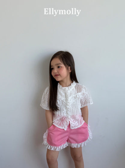 ELLYMOLLY rosy crochet bl (90-145cm)