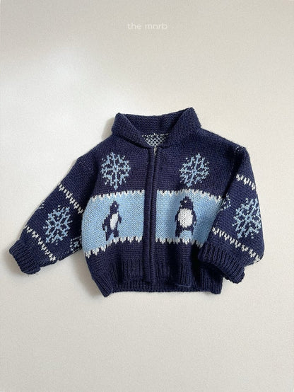 minirobe penguin knit cardigan (75-110cm)