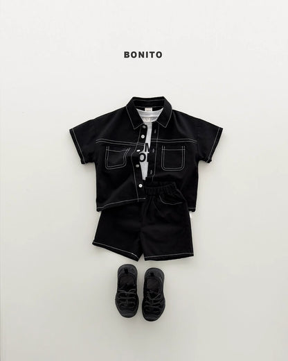 Bonito two pocket linen set (~80-140cm)