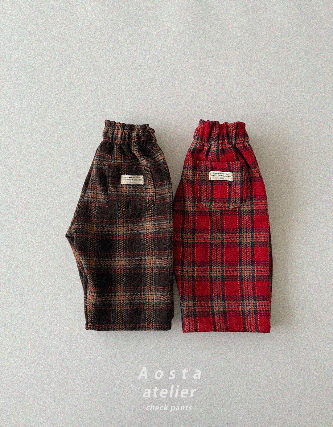 Aosta check pants (~70-115cm)