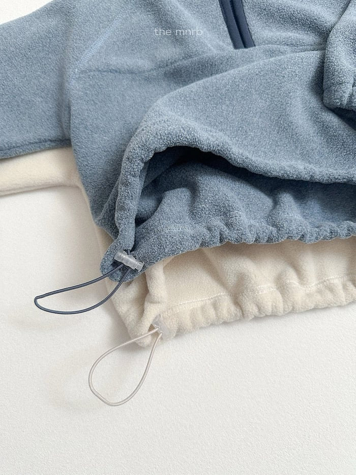minirobe two tone fleece half zip (75-110cm)