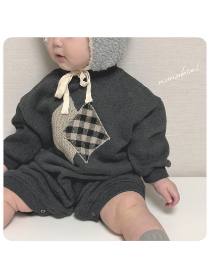 nunubiel patch romper (3-18m)