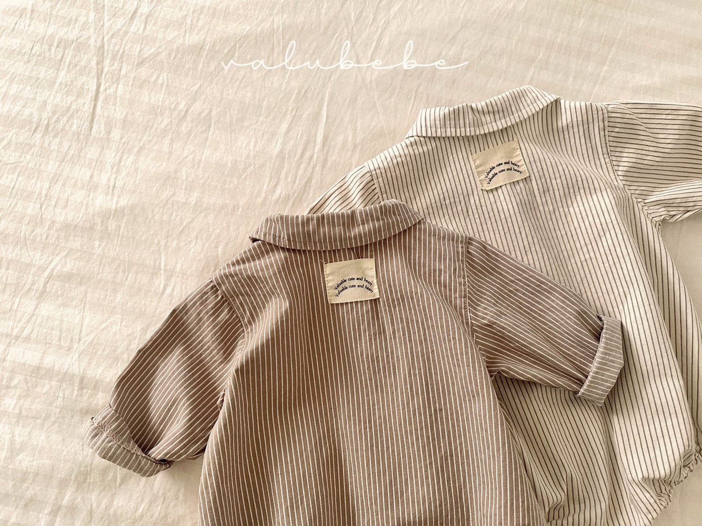 valubebe stripe shirt suit (6-18m)