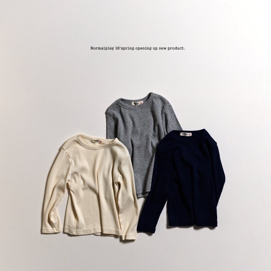 normalplay tencel rib T (75-140cm)