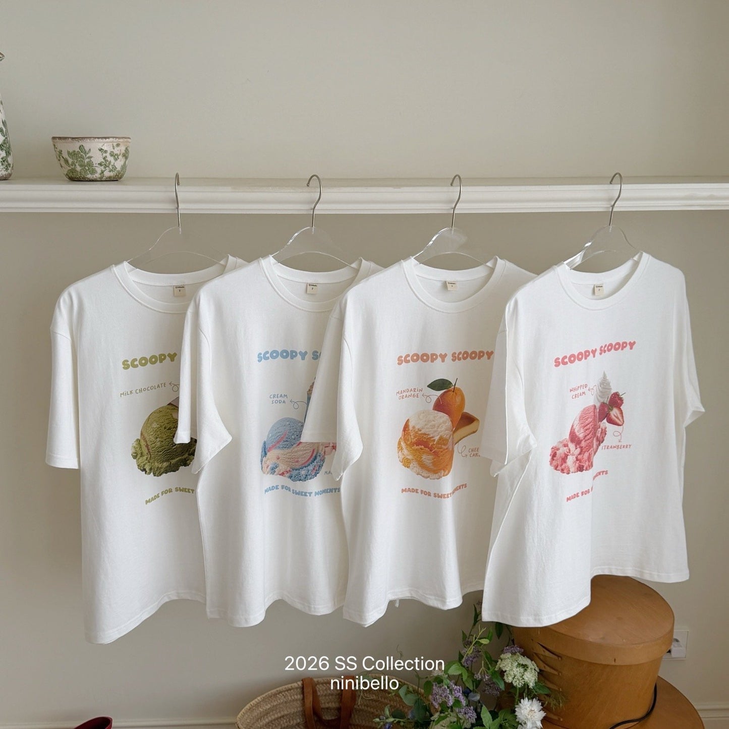ninibello scoop scoop short sleeve t-shirt(adult)