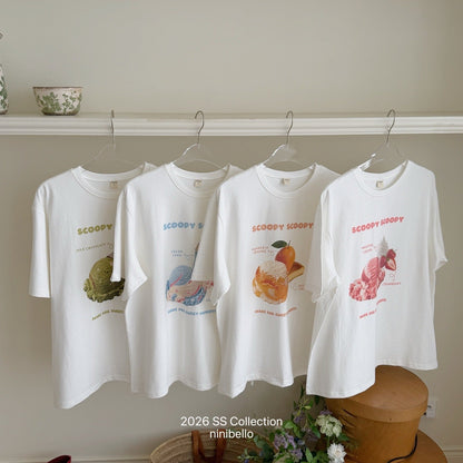 ninibello scoop scoop short sleeve t-shirt(adult)