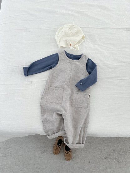 minirobe Modern check overall (70-110cm)