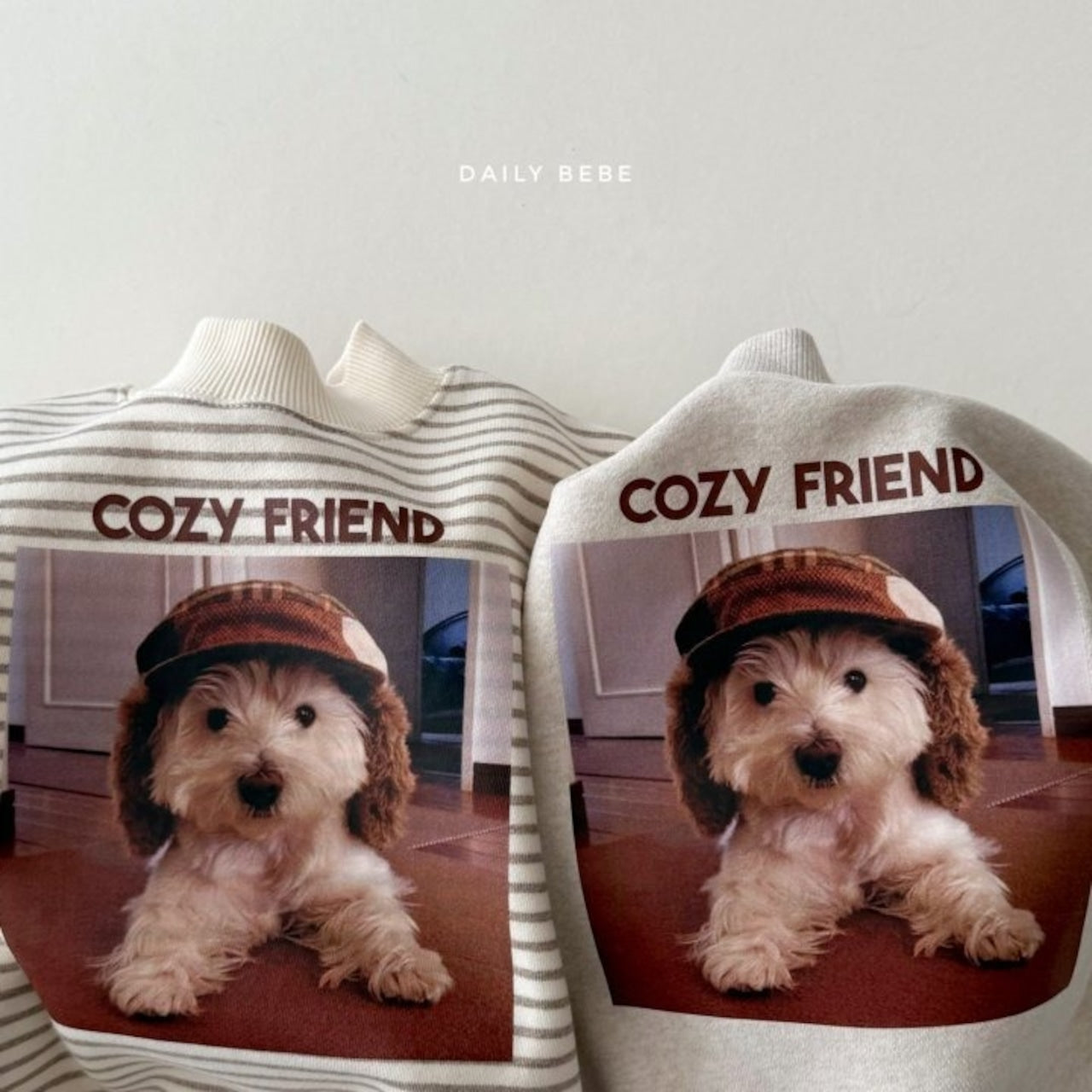 Dailybebe puppy half moon sweatshirt (75-140cm)