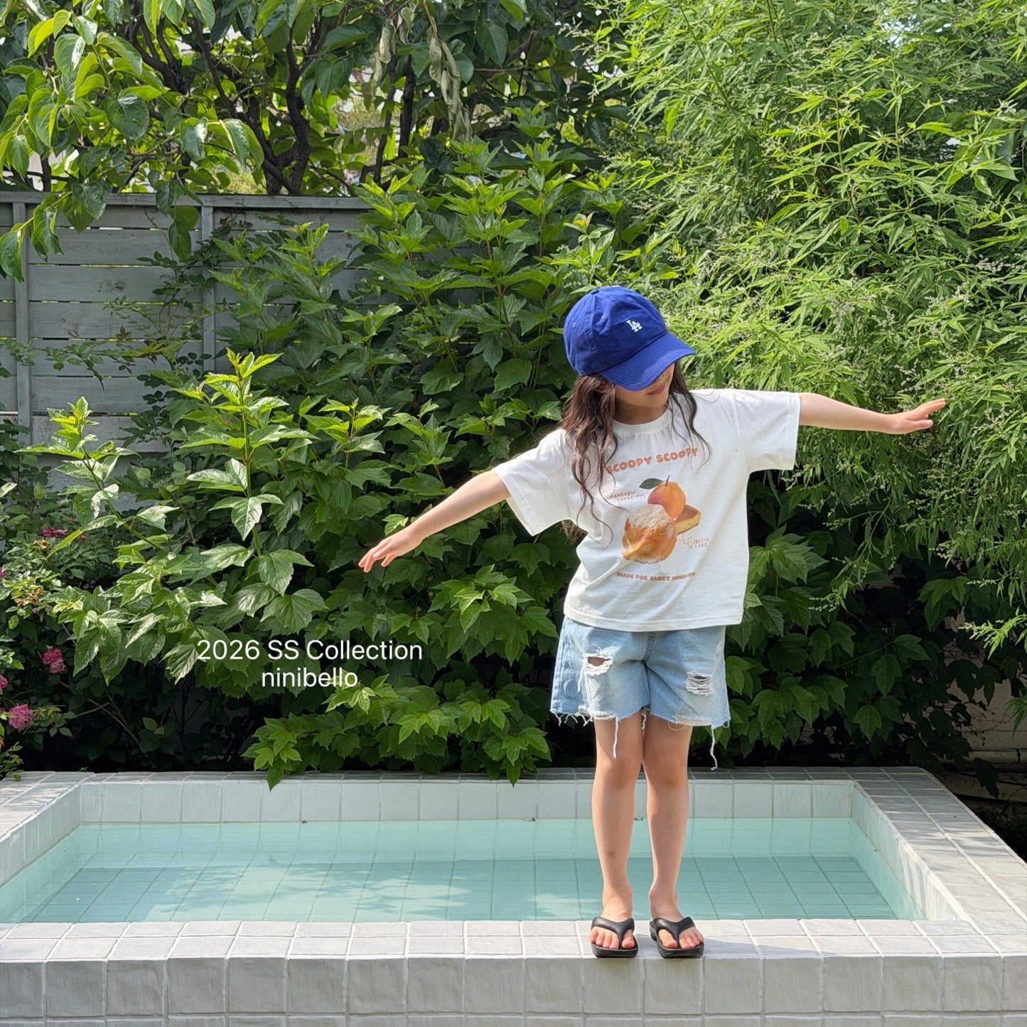 ninibello scoop scoop short sleeve t-shirt (80-130cm)