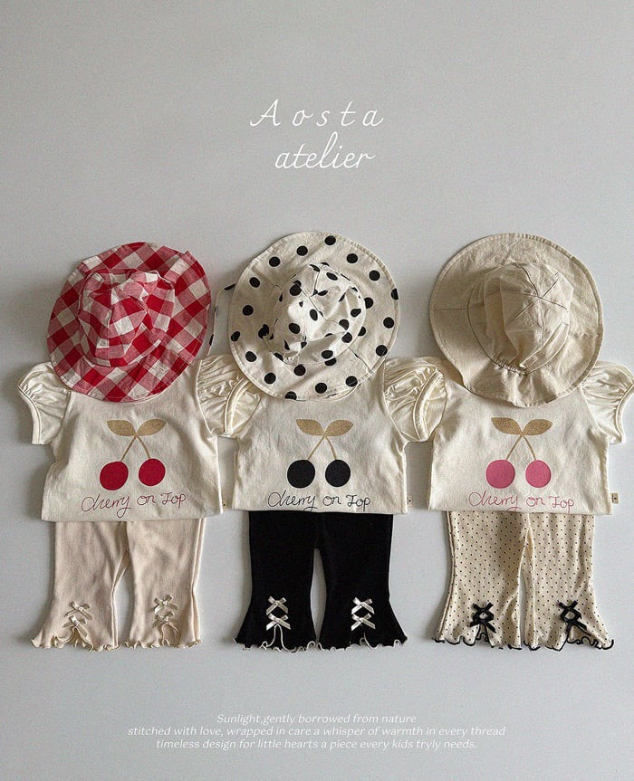Aosta cherry puff t (70-110cm)