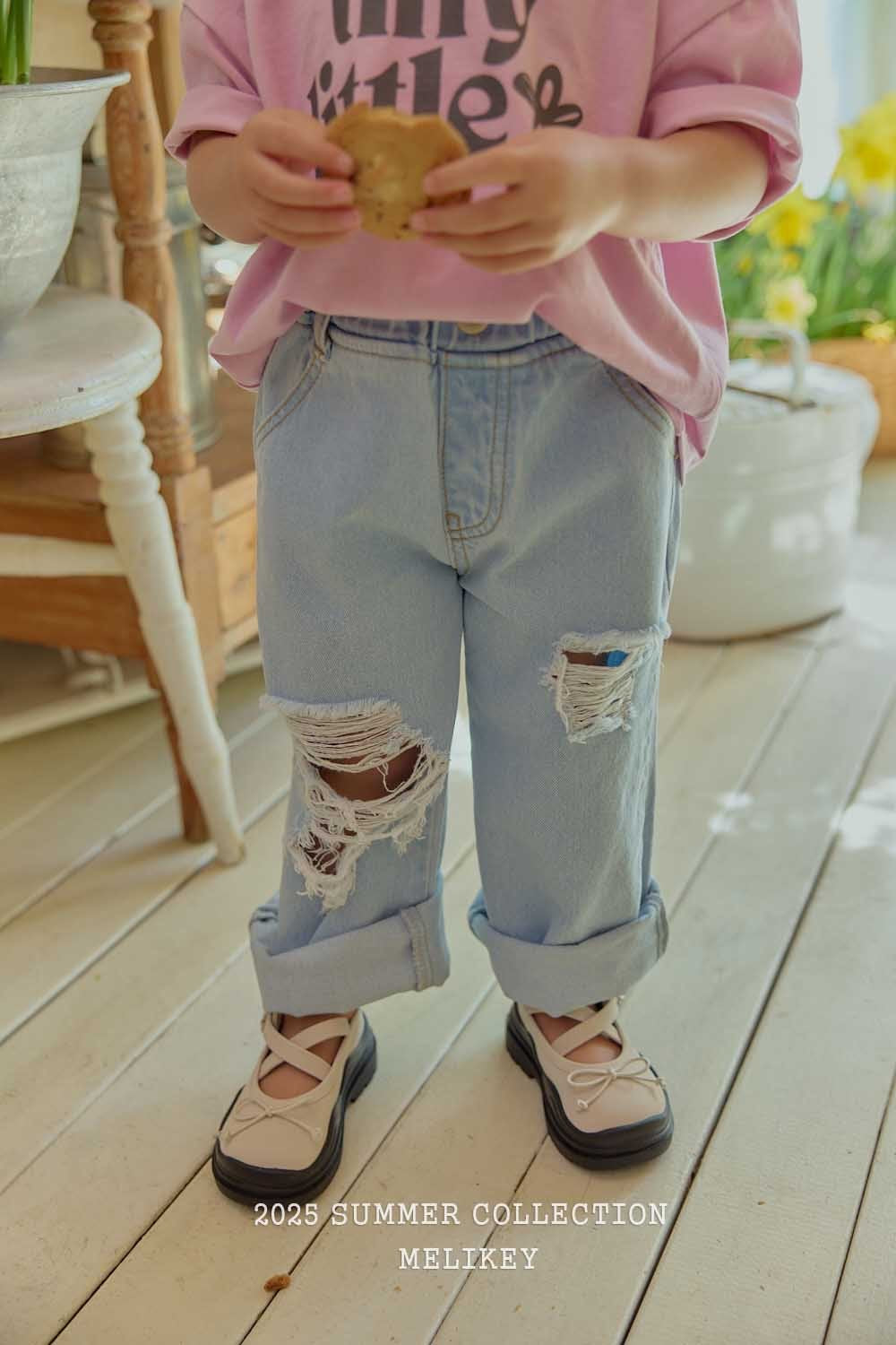 melikey destroyed jin pants (80-140cm)