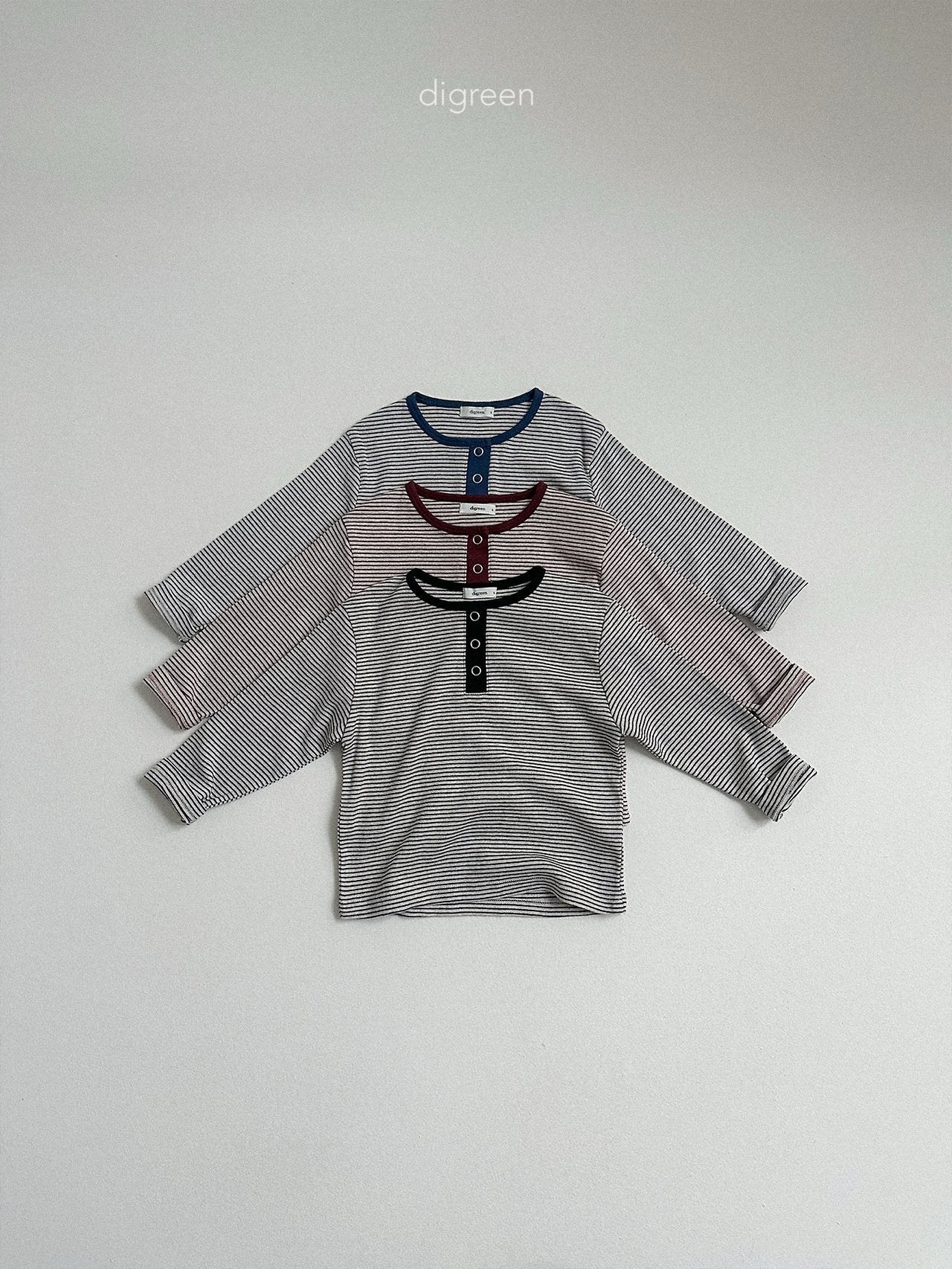 digreen henley neck alety tee (85-130cm)