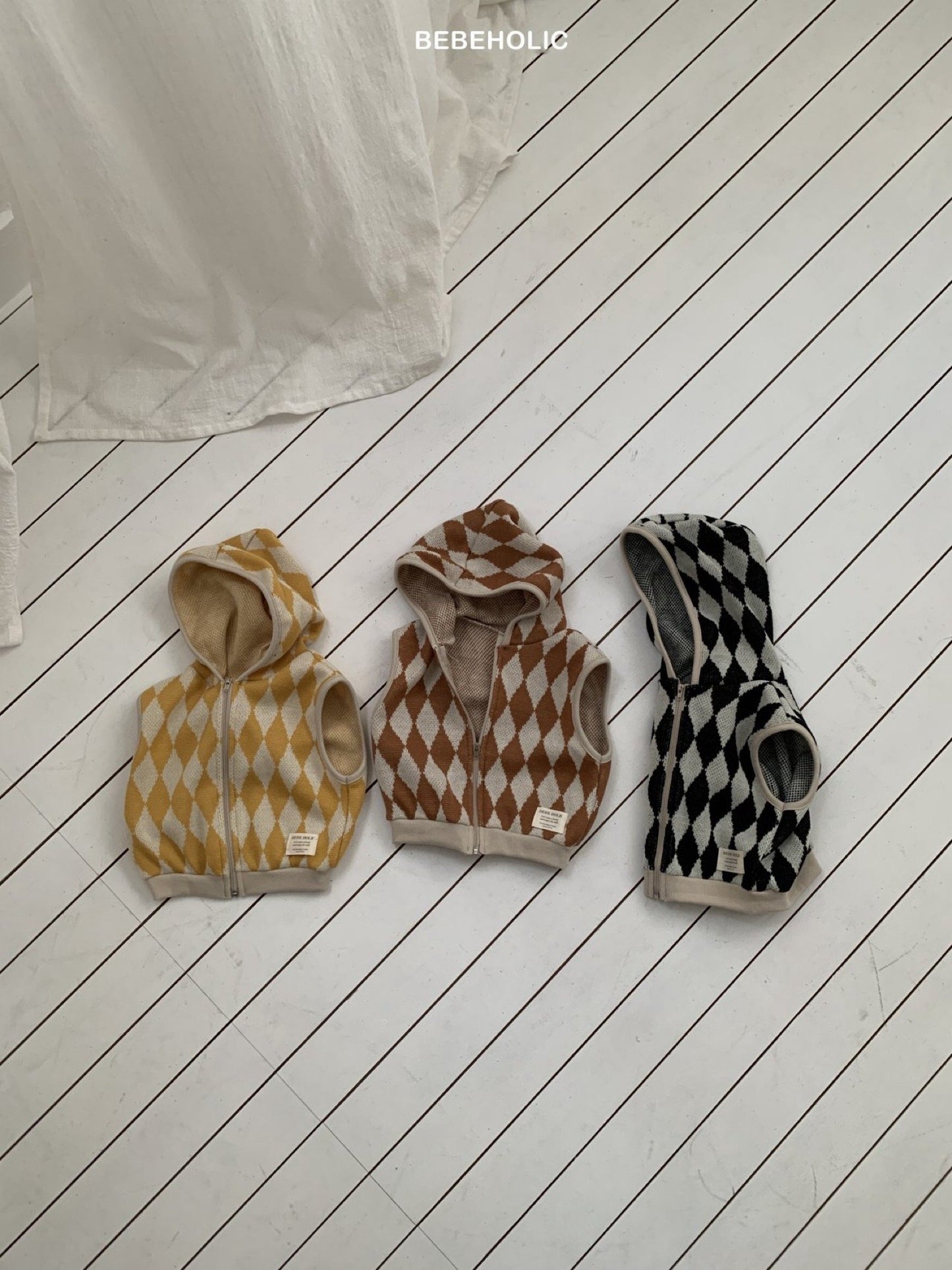 bebeholic dia hooded vest (6-18m)