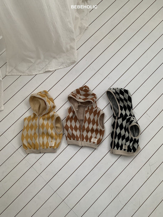 bebeholic dia hooded vest (6-18m)
