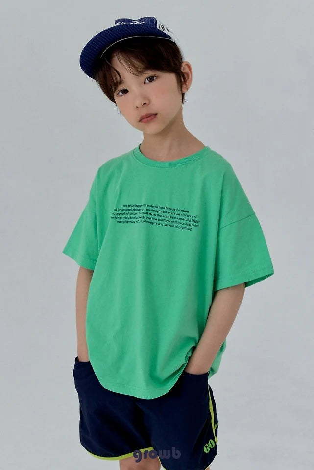 Growb Font Tee (90-155cm)