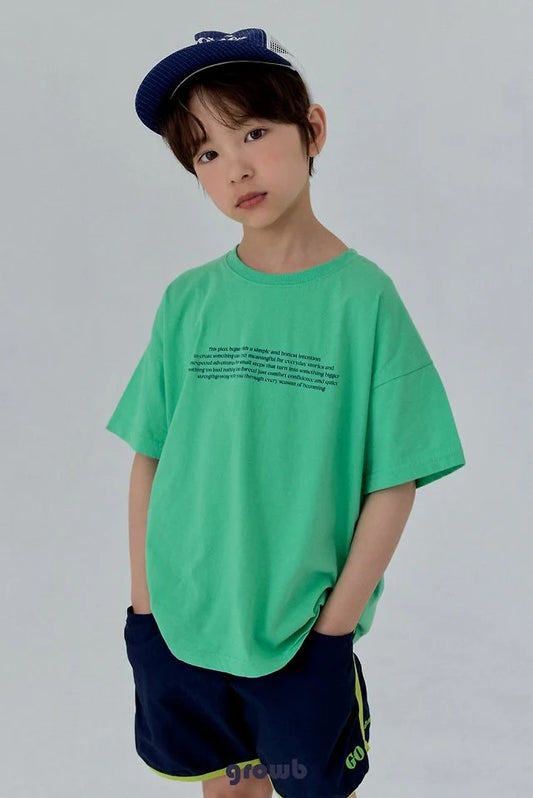 Growb Font Tee (90-155cm)