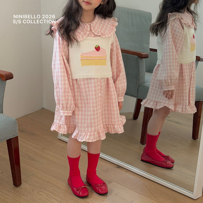 ninibello cake knit vest (90-125cm)