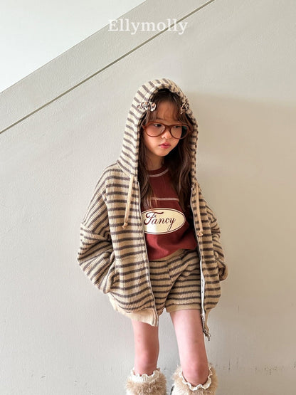 EllyMolly 羊毛針織連帽外套 (90-160cm)