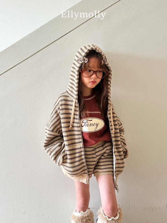 EllyMolly 羊毛針織連帽外套 (90-160cm)