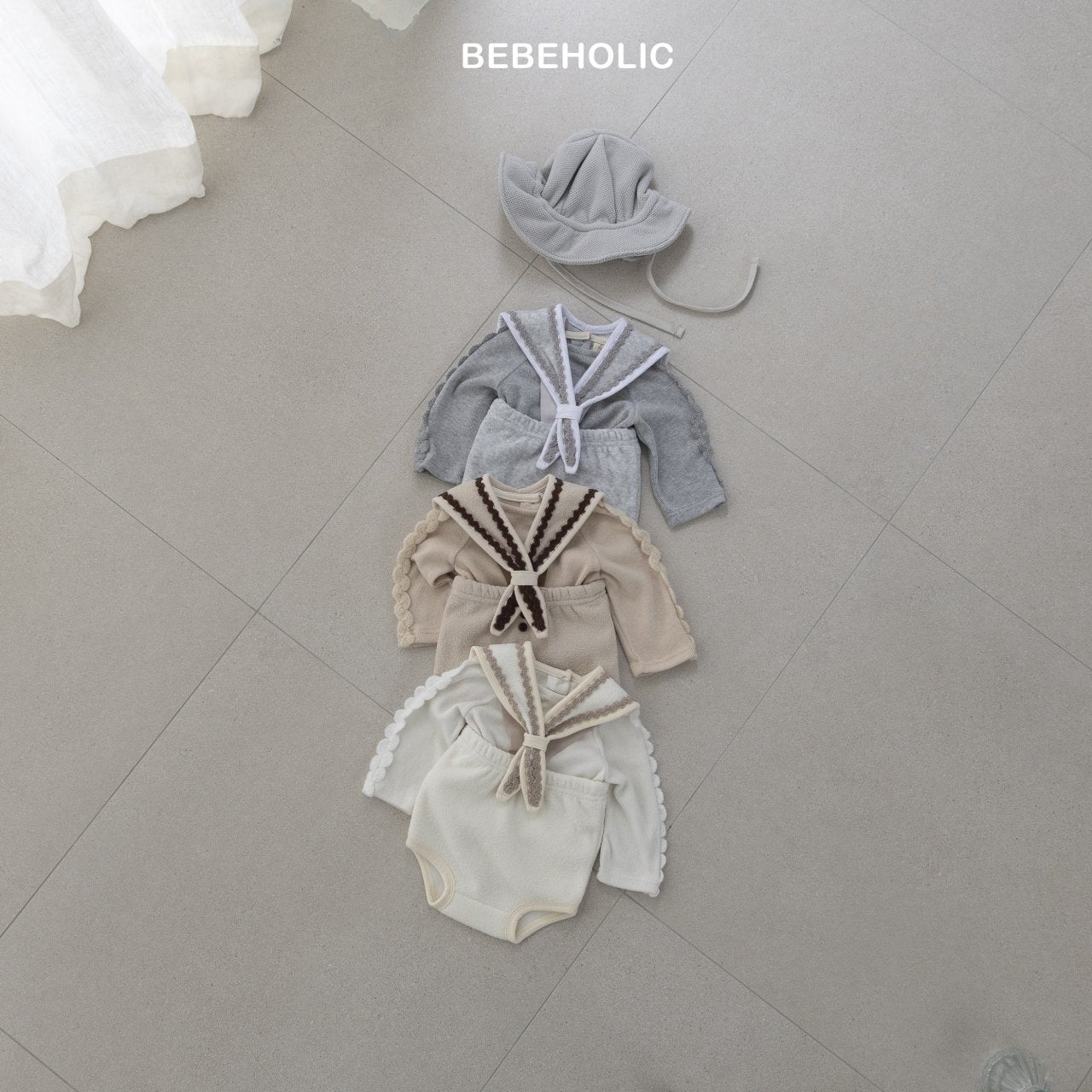 bebeholic pogle terry bloomer set (3-18m)