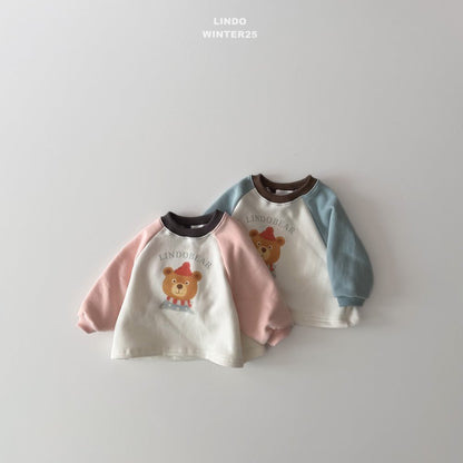 LINDO bear raglan tee (80-125cm)