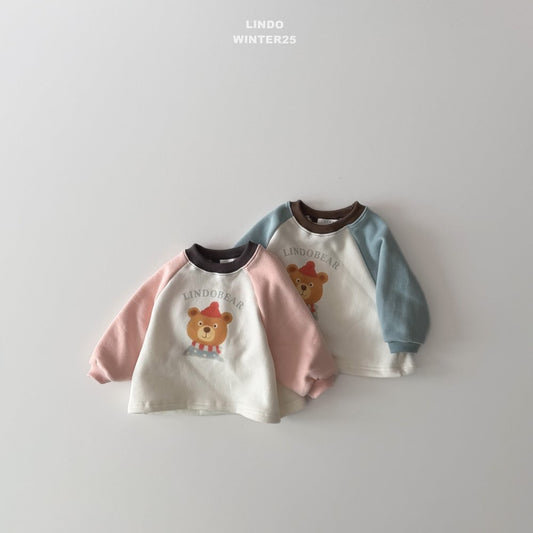 LINDO bear raglan tee (80-125cm)