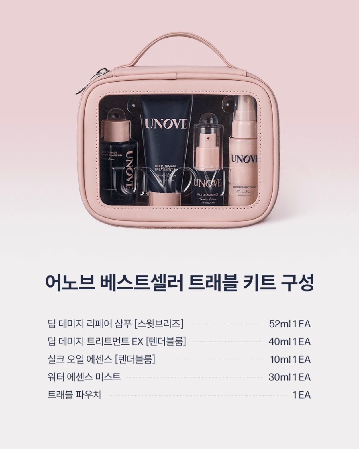 UNOVE ✈️ 護髮旅行套裝｜附送收納旅行包