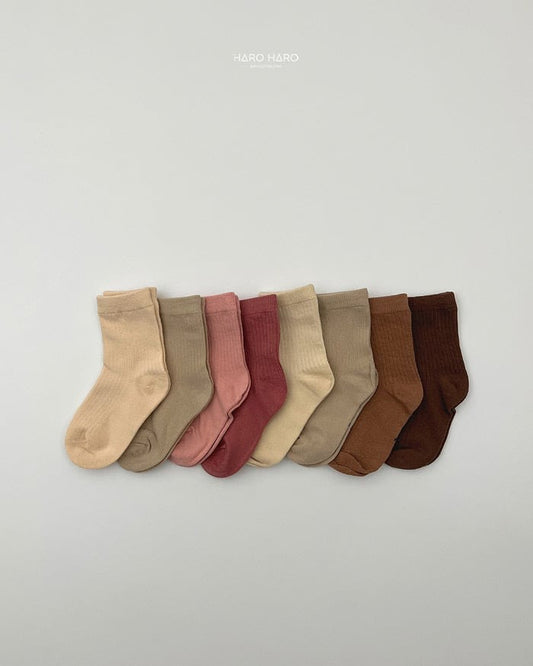 HAROHARO powder socks set (3-9y)