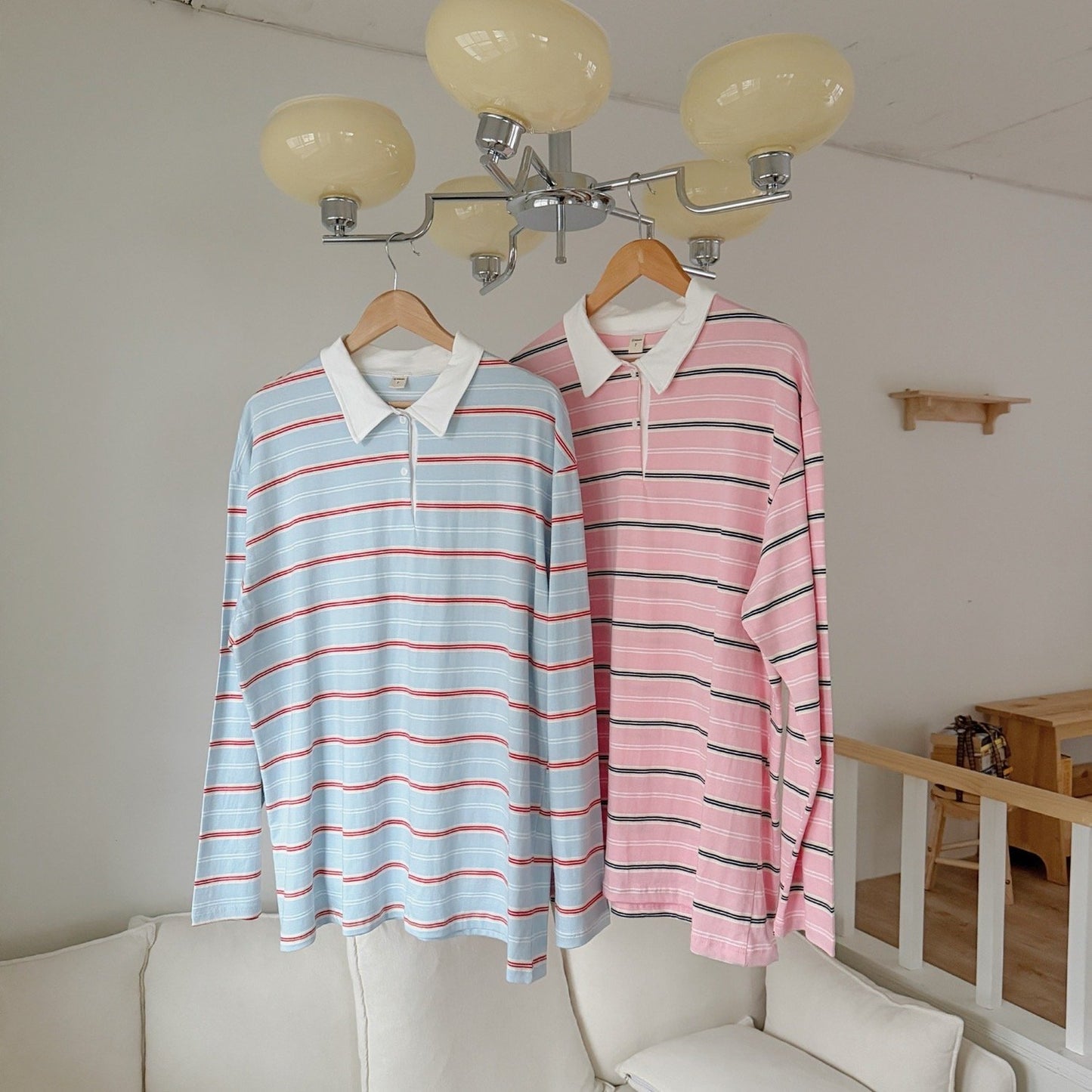 ninibello milkey stripe collar tee(adult)