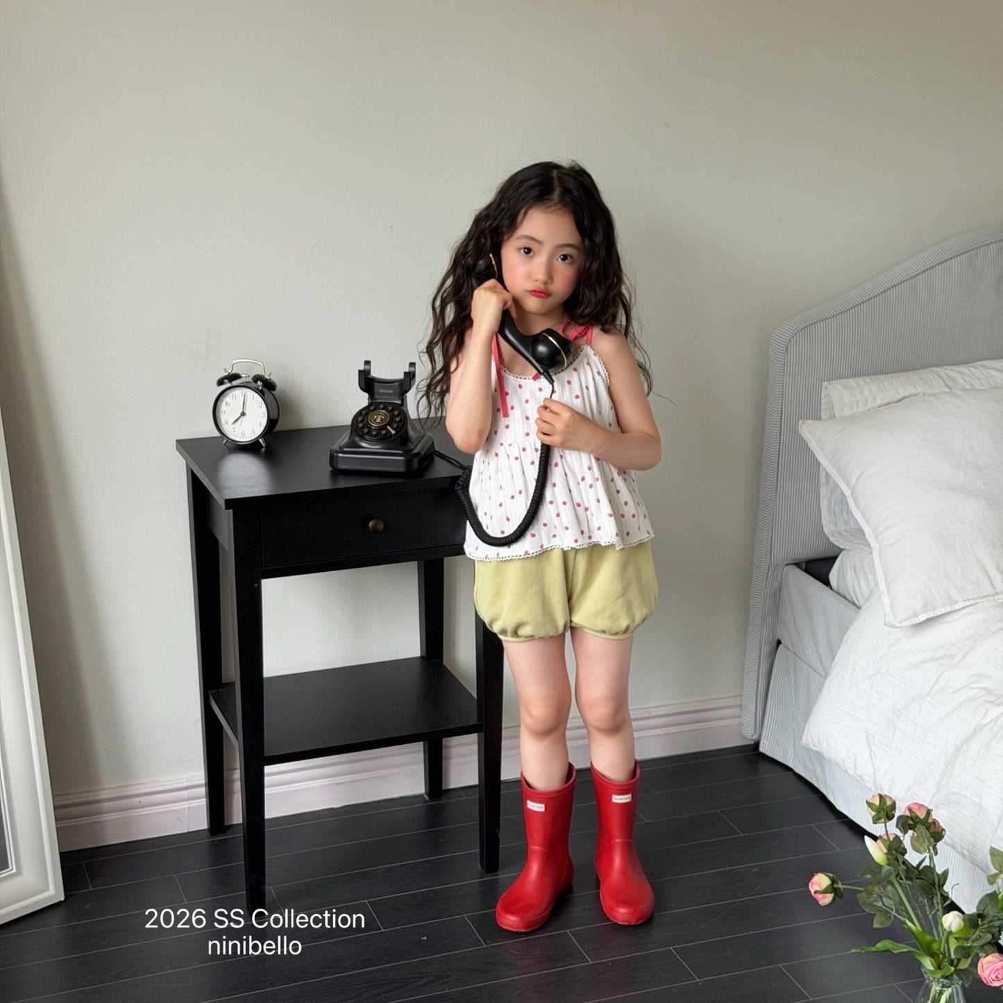 ninibello berry eyelet blouse top (80-130cm)