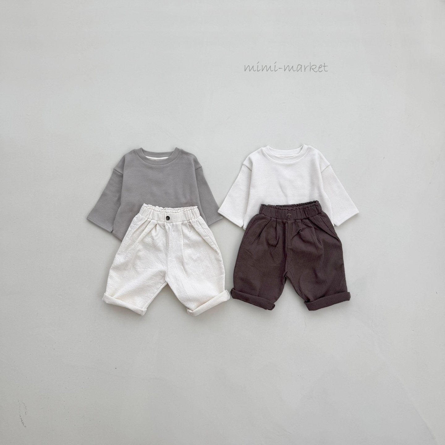 mimi market waffle rappa tee (bebe70-85cm)