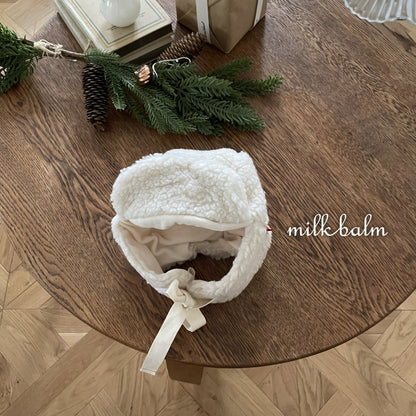 milkbalm cotton candy earflap hat