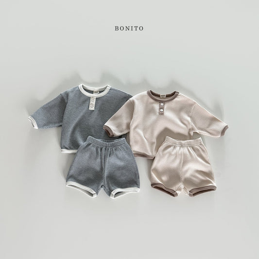 bonito waffle wrap set (3-18m)