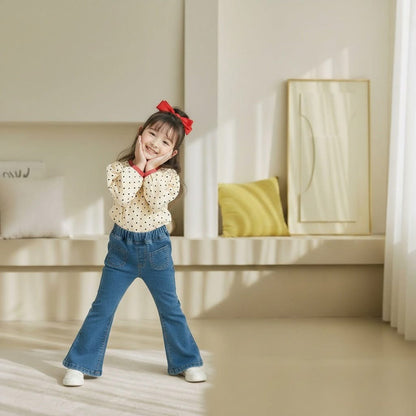 Orangemom 牛仔喇叭長褲 (95-145cm)