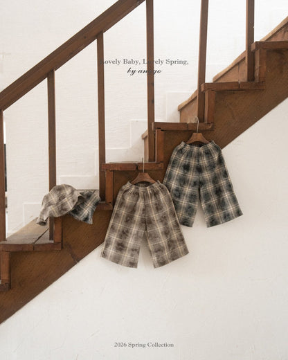 anggo chex pants (80-120cm)