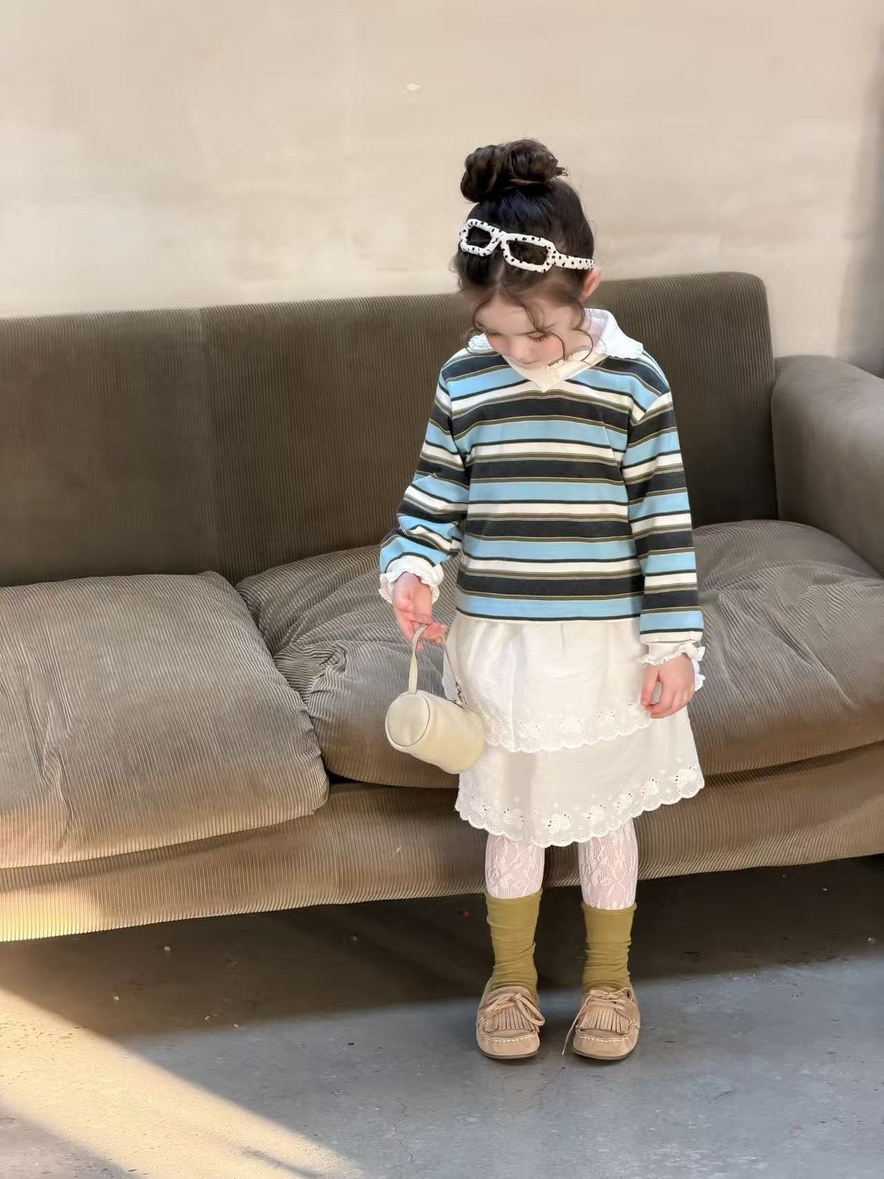 aiai sugar stripe t-shirt (95-140cm)