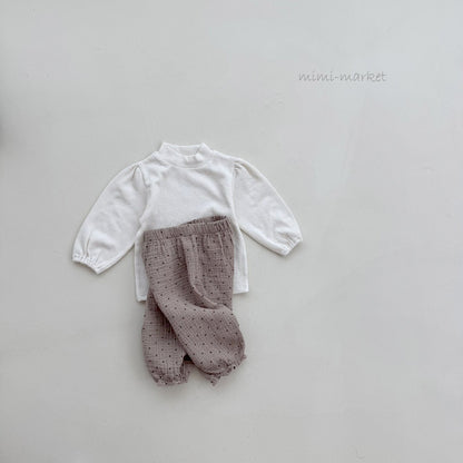 mimi market dot frill pants (bebe70-85cm)