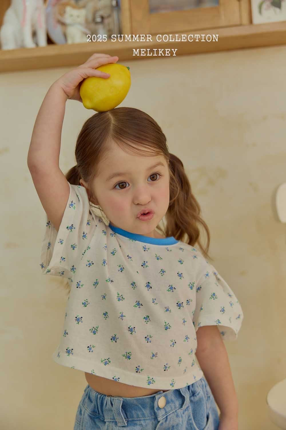 melikey flower color puff t (80-140cm)