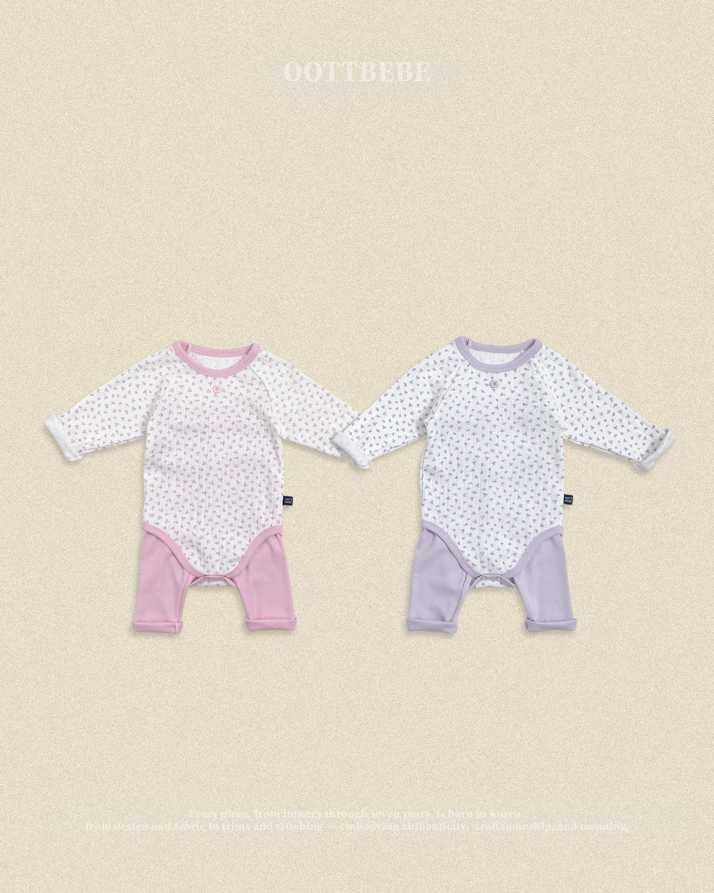 oottbebe coco flower suits (0-12m)