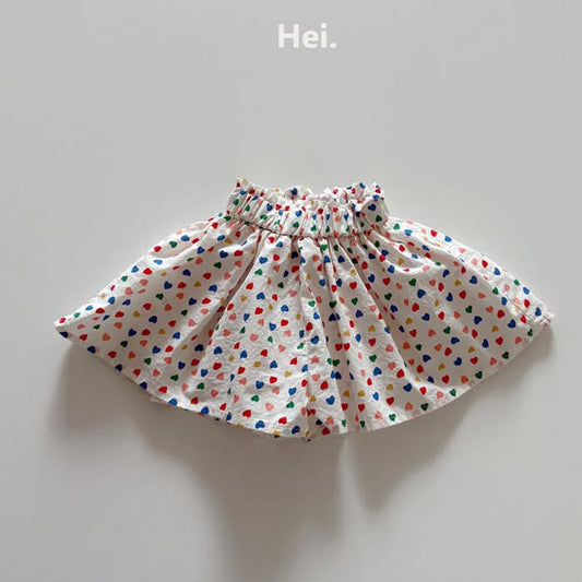 Hei 彩色愛心褲裙 (85-123cm)