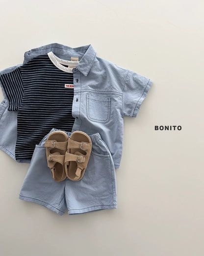 Bonito two pocket linen set (~80-140cm)